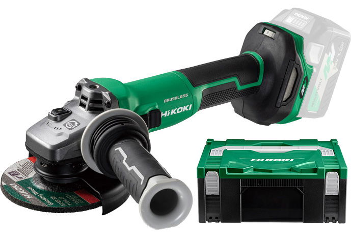 HiKoki G3613DVE-W2Z MULTI VOLT akkus sarokcsiszoló (akku és töltő nélkül, Hitbox kofferben) termék fő termékképe